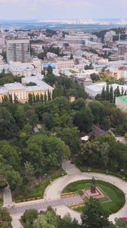 Kyiv Ukraine Aerial View of the City