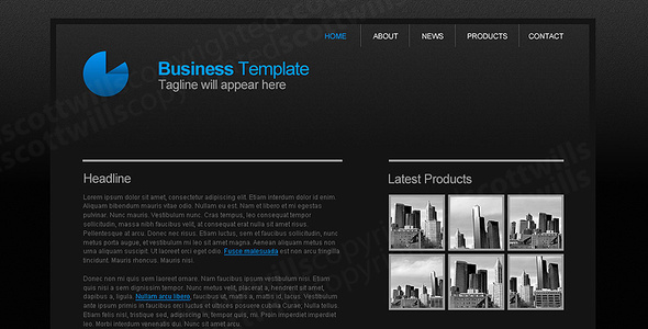 Business Template | Dark & Clean