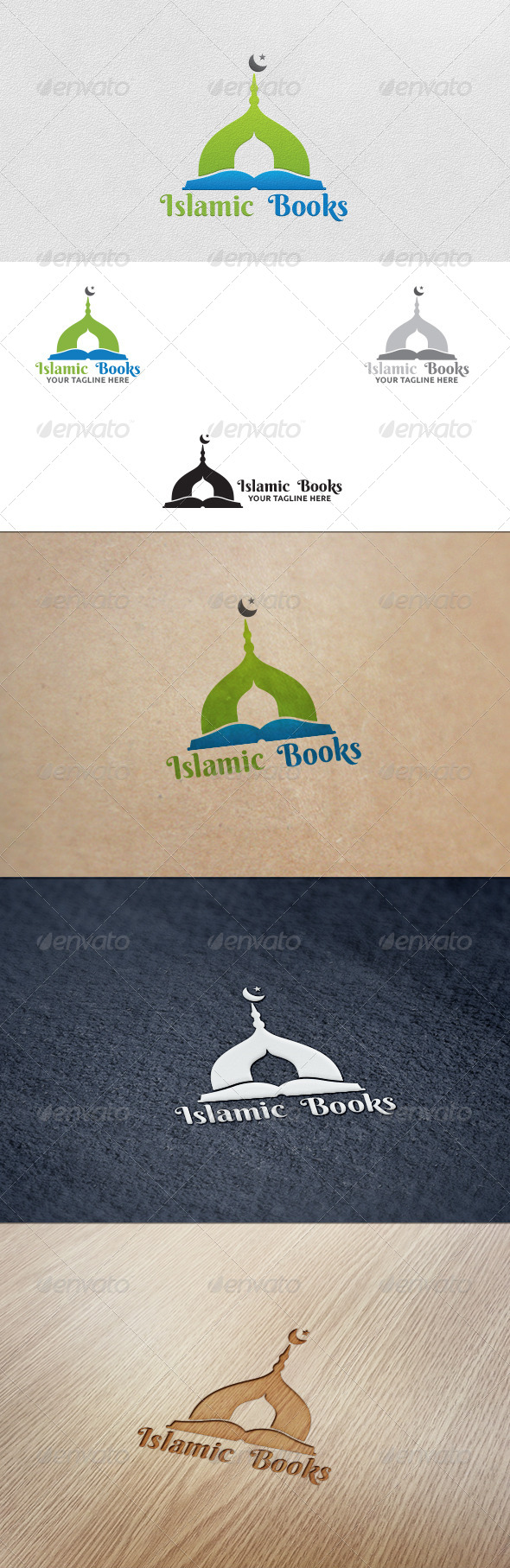 Islamic Books - Logo Template