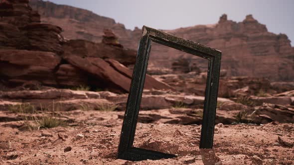 Very Old Wooden Frame in Grand Canyon