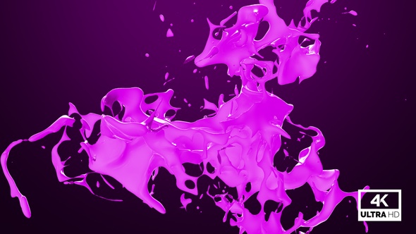 Abstract Pink Paint Splash V4 alt