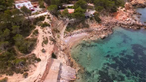 S'illot des Rencli beach in Ibiza, Spain