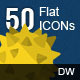 50 Flat ICONs (System) - GraphicRiver Item for Sale