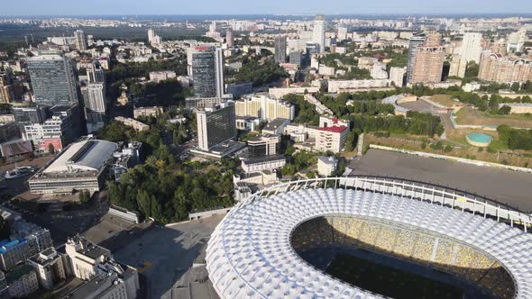 Aerial View of Kyiv By Day. Ukraine