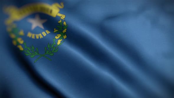 Nevada State Flag Close Up HD