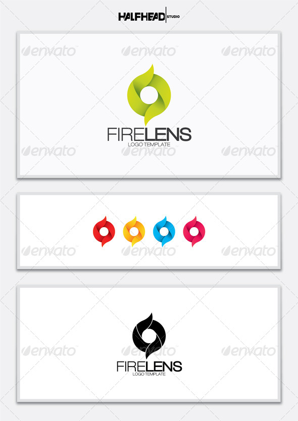 Fire Lens Logo Template