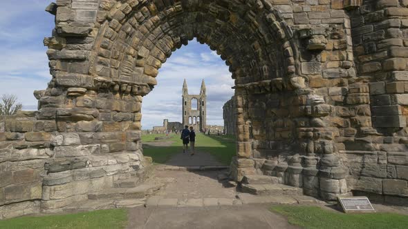 An arch of the St Andrews Cathedral ruins