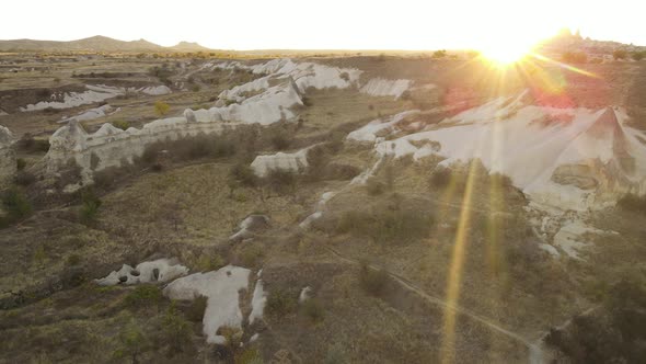 Aerial View Cappadocia Landscape