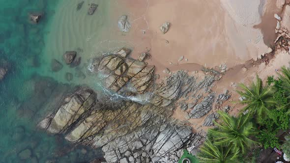 Nui Beach Black Rock Viewpoint in Phuket Thailand