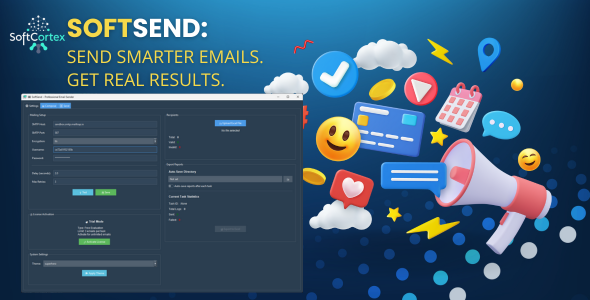 SoftSend – Professional Email Marketing Software with Templates & SMTP