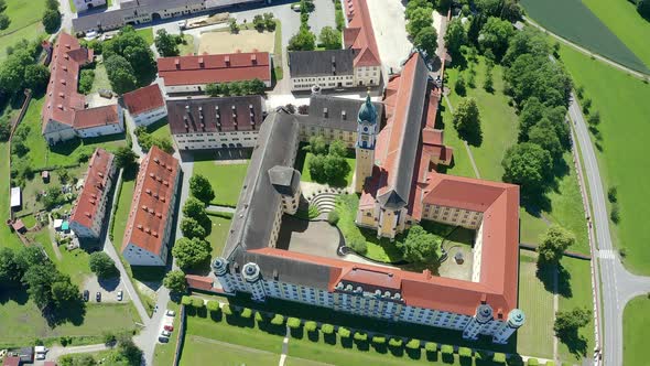 View of Ochsenhausen Monastery, Baden Wuerttemberg, Germany