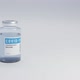COVID-19 coronavirus vaccine glass bottle rotating on a white gray background seamless loop - VideoHive Item for Sale