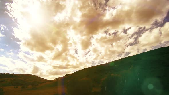 UHD Mountain Meadow Timelapse at the Summer