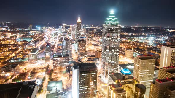 Timelapse view over Atlanta