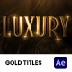 Luxury Gold Titles - VideoHive Item for Sale