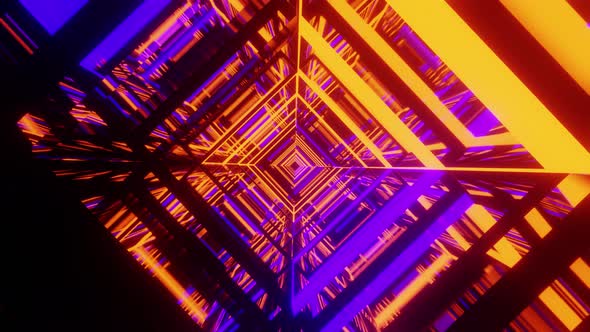 Space Square Rotated Tunnel Vj Loop 4K