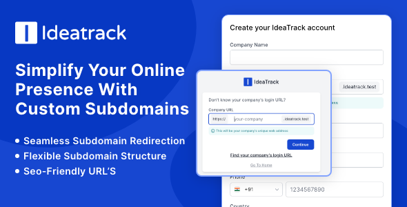 Subdomain Module for Ideatrack