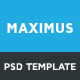 Maximus - One Page Multipurpose Flat PSD Template - ThemeForest Item for Sale