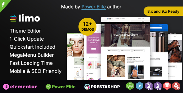 Limo - Multipurpose Elementor PrestaShop Theme