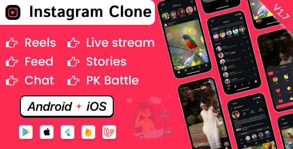 DTTrends – TikTok Clone | Reels, Live Streaming, PK Battle, Story, Feed, Chat | Flutter App