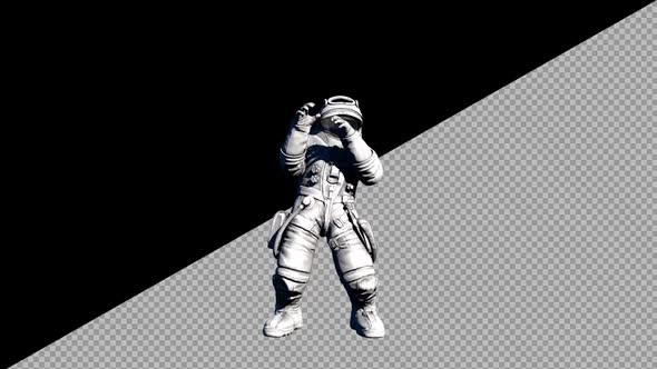 8K Astronaut Dance VJ Loop alt