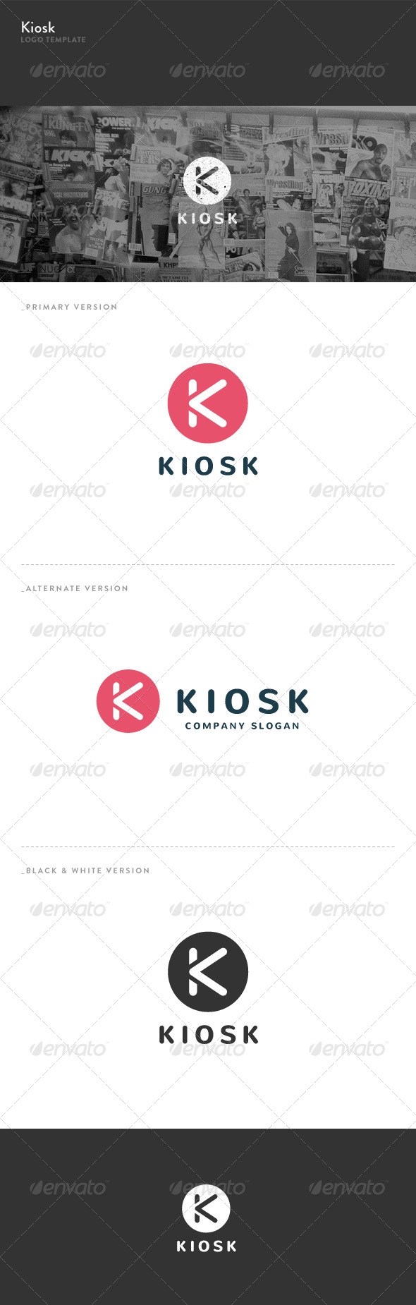 Kiosk - K Letter Logo