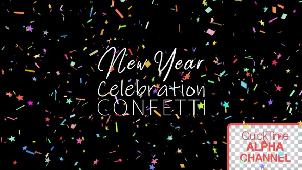 New Year Confetti Particles alt