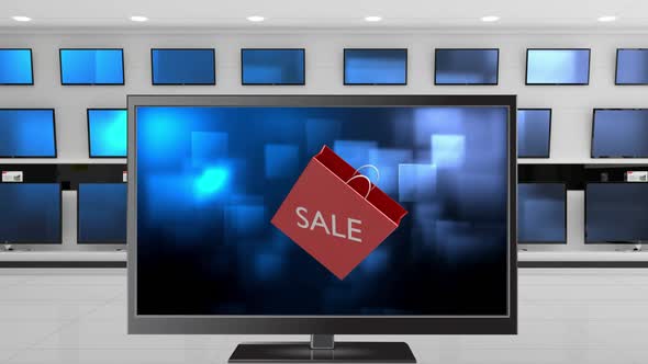 Flat screen TV shopping sale