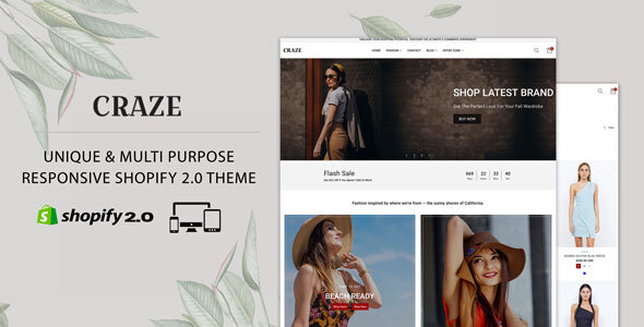 Craze Focus - Fashion & Accessories Shopify Theme