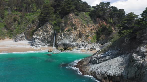 The World-famous Wild Nature Landmark on the Pacific Coast Line,  Aerial