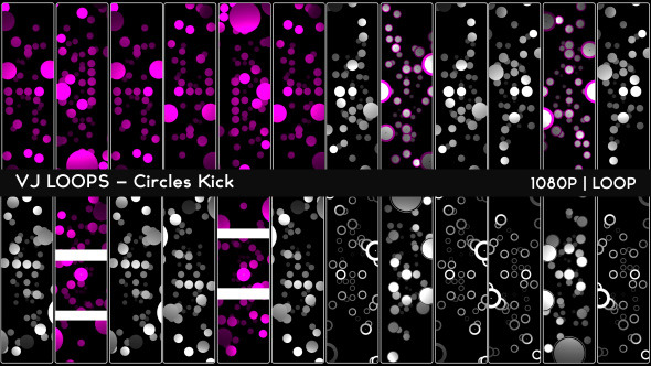 VJ Loops - Circles Kick