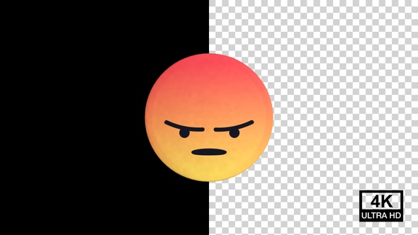 Angry Facebook Reaction Emoji 4K