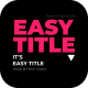Easy Title - VideoHive Item for Sale