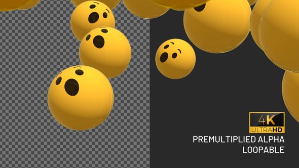 3D Suprised Emojis Transition alt