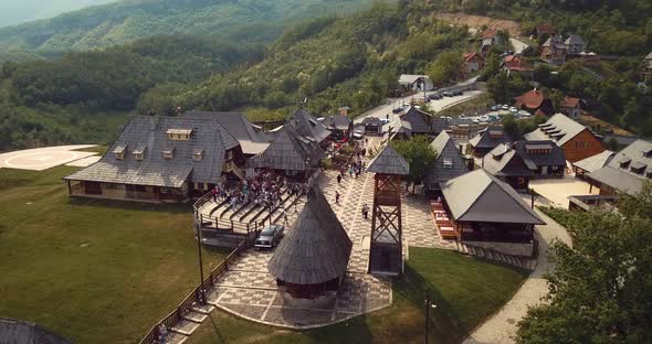 Drvengrad Serbia Aerial