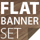 Flat Banner Set - GraphicRiver Item for Sale