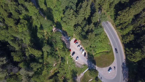 Beautiful view of the Sigulda town in Latvia. Magical nature. Green forests.