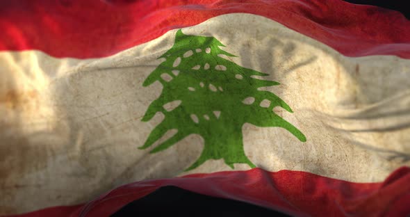 Old Flag of Lebanon