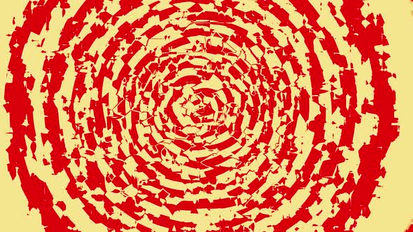 Red Broken Abstraction Circle Background HD