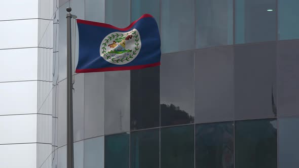 Belize Flag  Background 4K