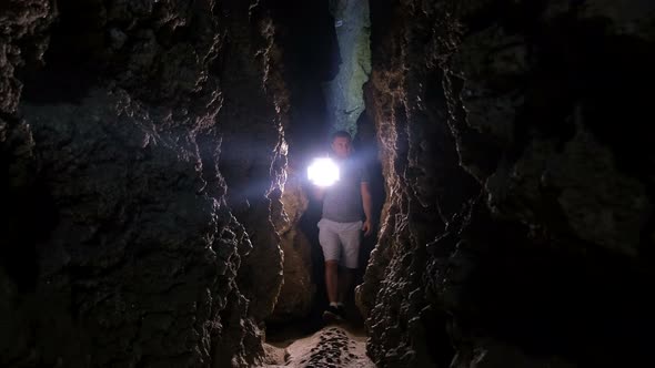 Speleology, cave, dungeon, dark tunnel, underground excavations.