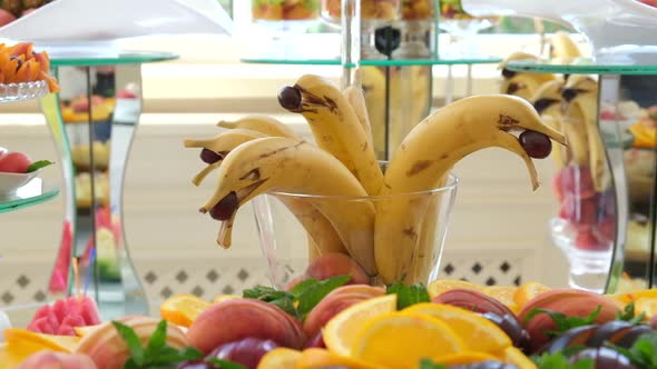 Fruit Buffet at a Celebration in a Restaurant