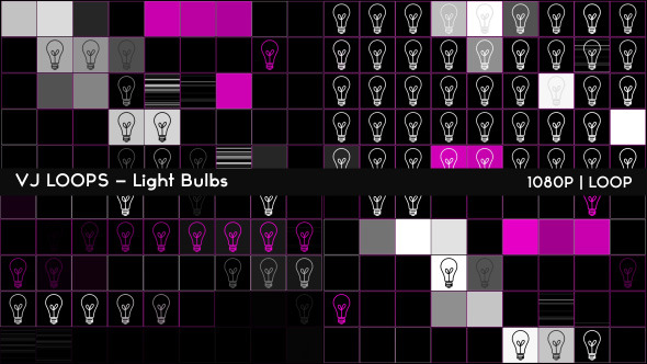 VJ Loops - Light Bulbs