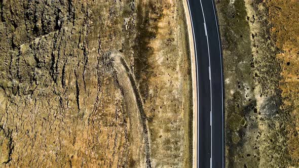 Lufaufnahmen Fuerteventura Berge, Natur der Kanarischen Inseln