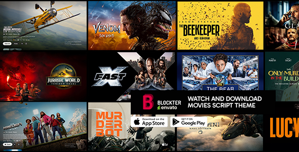 Blockter - Watch and download Movies Script Theme