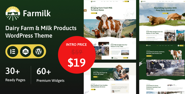 Farmilk – Dairy Farm & Milk WordPress Theme