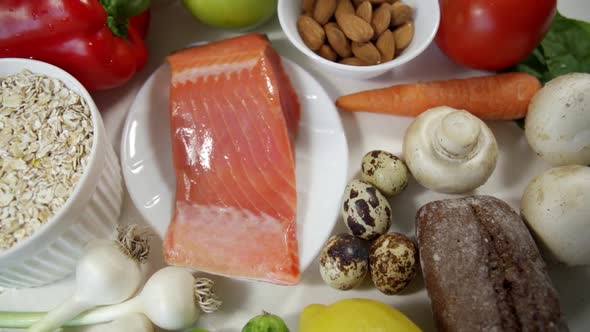 Lots of Different Ingredients for a Delicious Meal on the Table