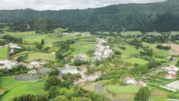 Steaming Thermal Springs of Caldeiras Das Furnas Sao Miguel Island Azores