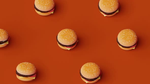 Fast Food Wallpaper with Orange Color