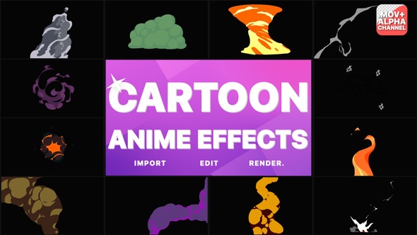 Cartoon Anime Effects Pack | Motion Graphics